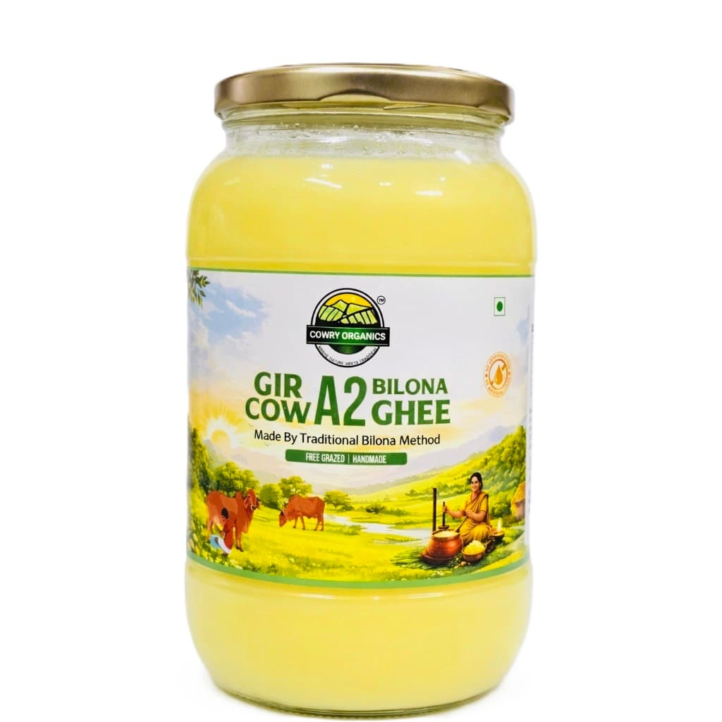 Gir Cow A2 Ghee - Made From Curd 1 Litre thumbnail